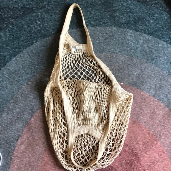 Eco Bags Go Green Sustainable Textile Boho Net Reusable Cotton Bag - Picture 4 of 9